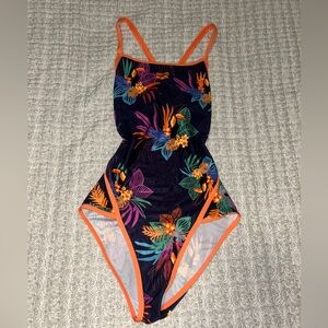 arena Tropical Floral practice One-Piece Swimsuit